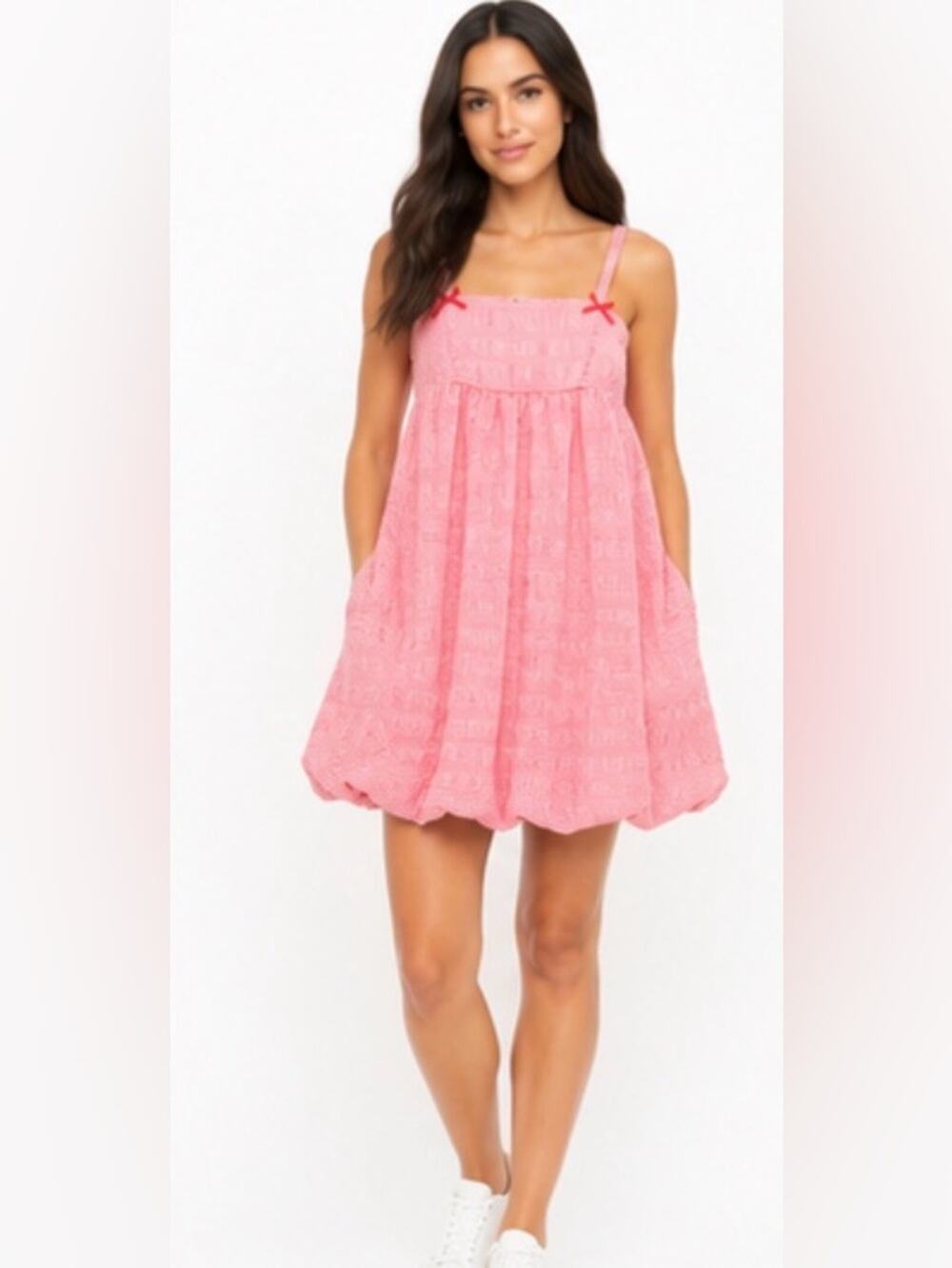 Red & White Gingham Cutout Dress Cottagecore, Summer Sundress, Picnic Style